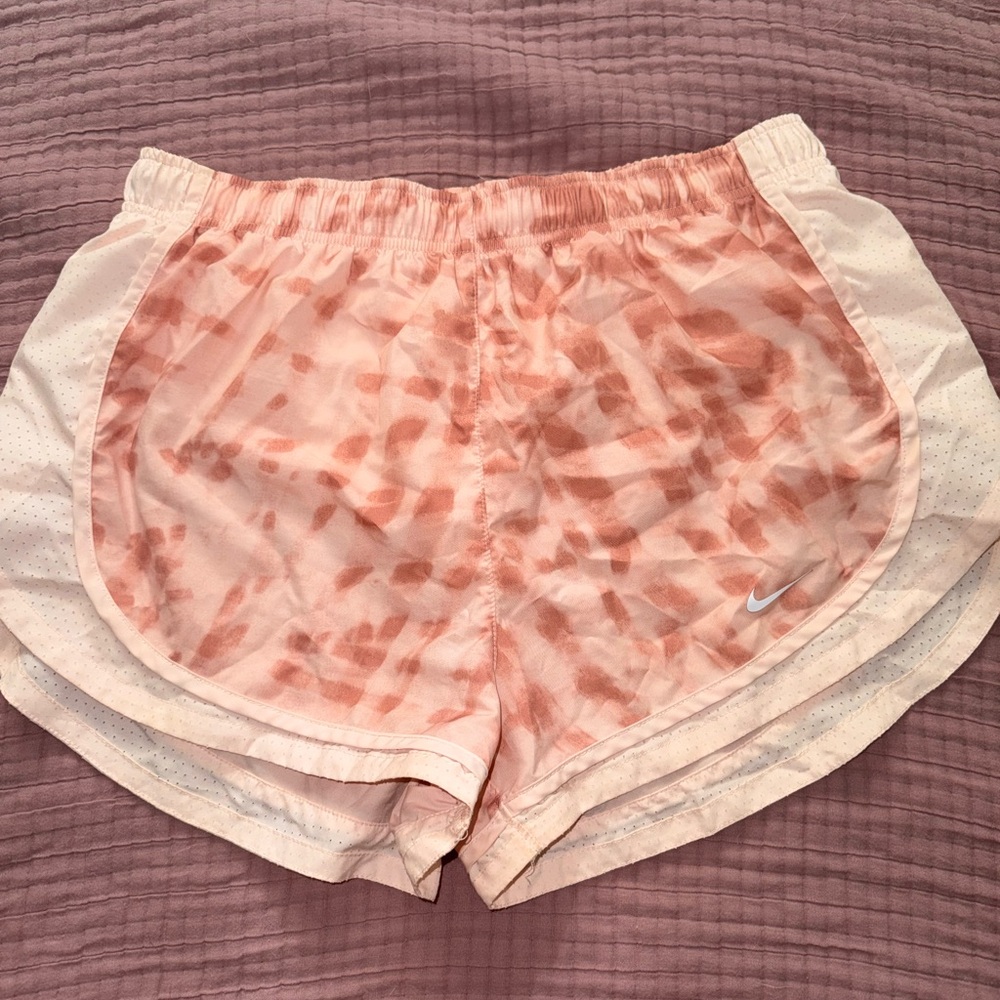 “Nike” Pink Tie-Dye Althetic Shorts
